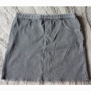 Gray HUE Denim Miniskirt Size M